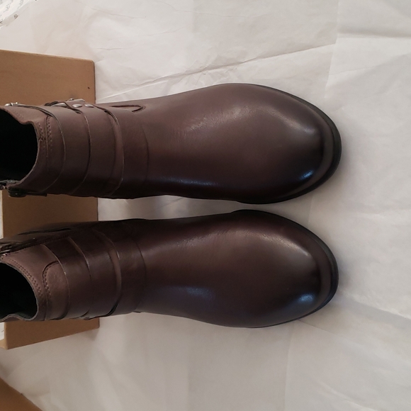 Josef Seibel New BRITNEY 50 Comfort Boots 41/10 Brown Black Ombre Leather Bootie - Picture 6 of 16
